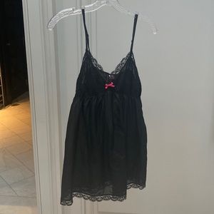 sophie & me black lace chemise size medium